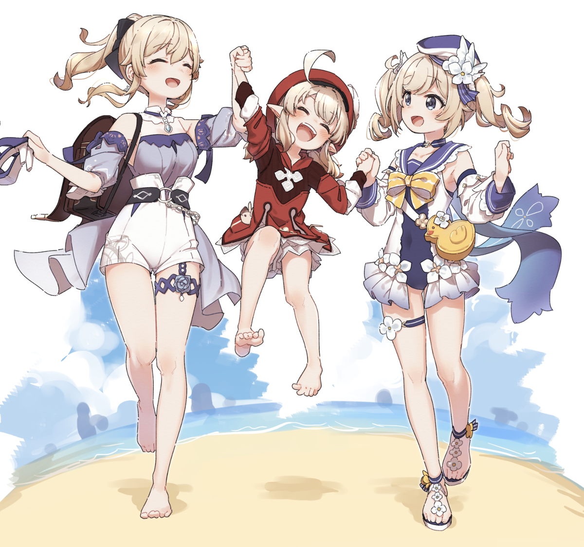 This is a pixiv picture whose title is 真夏！島？大冒険！.