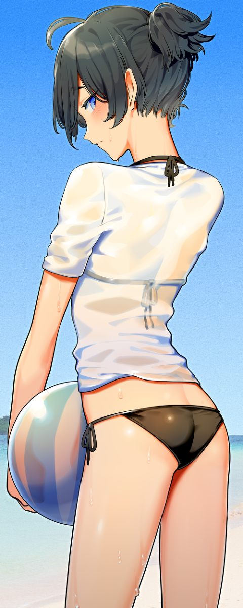 This is a pixiv picture whose title is 水着ザキ.