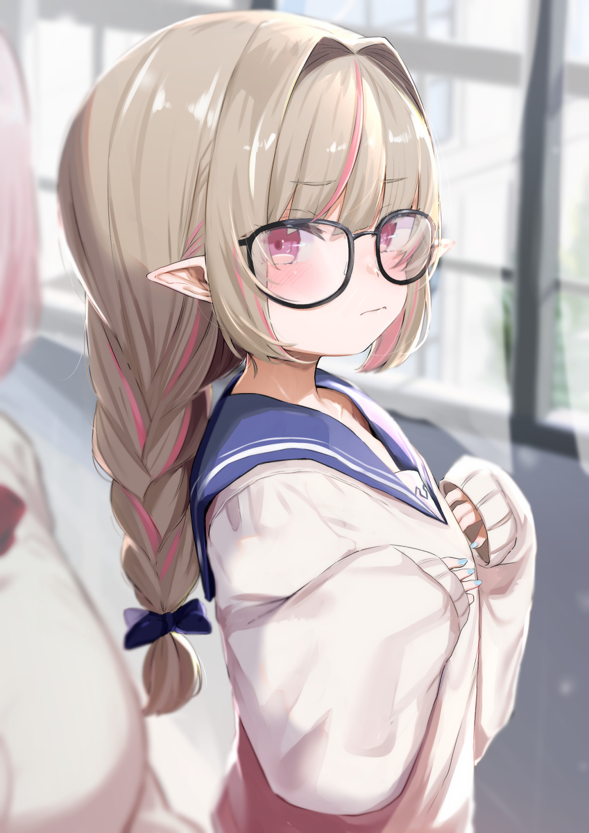 This is a pixiv picture whose title is メガネかわいい.
