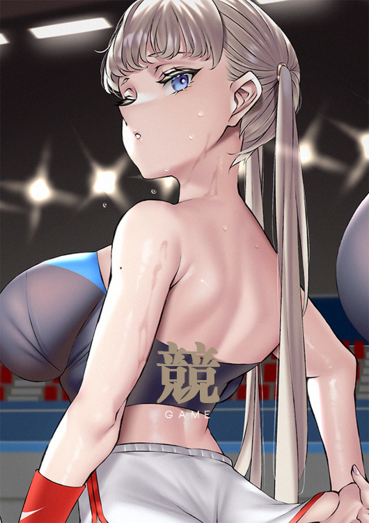 This is a pixiv picture whose title is 競.