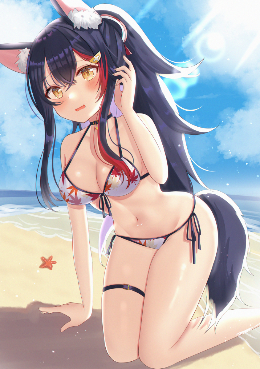 This is a pixiv picture whose title is 大神ミオ.