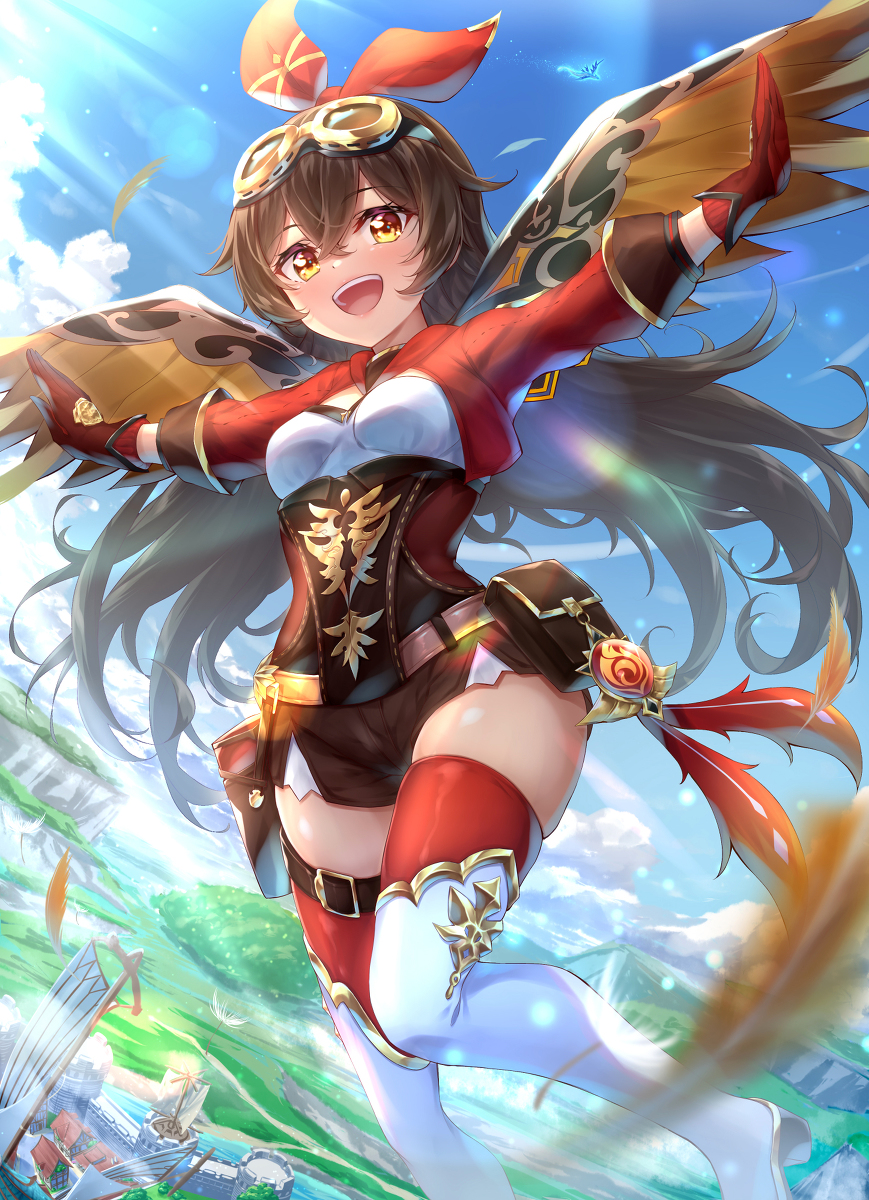 This is a pixiv picture whose title is 旅人、行こう…！.