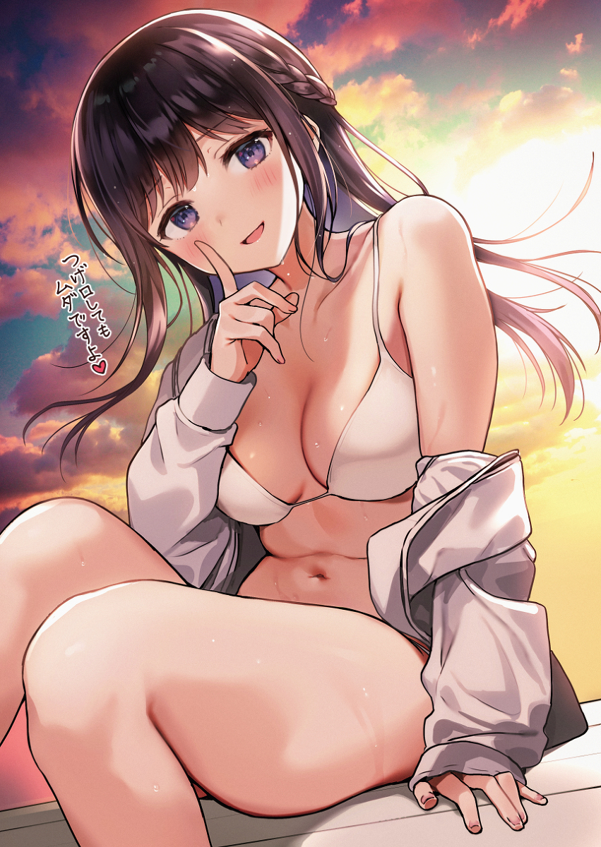 This is a pixiv picture whose title is お姉ちゃん、私のことイイコな"天使"だと思っているので.