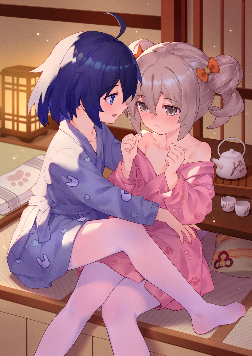 This is a pixiv picture whose title is 快適な温泉の旅.