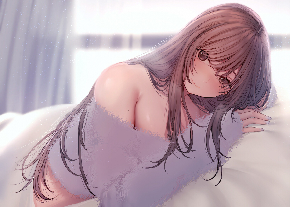 This is a pixiv picture whose title is 雨だし家でゴロゴロしよーね.
