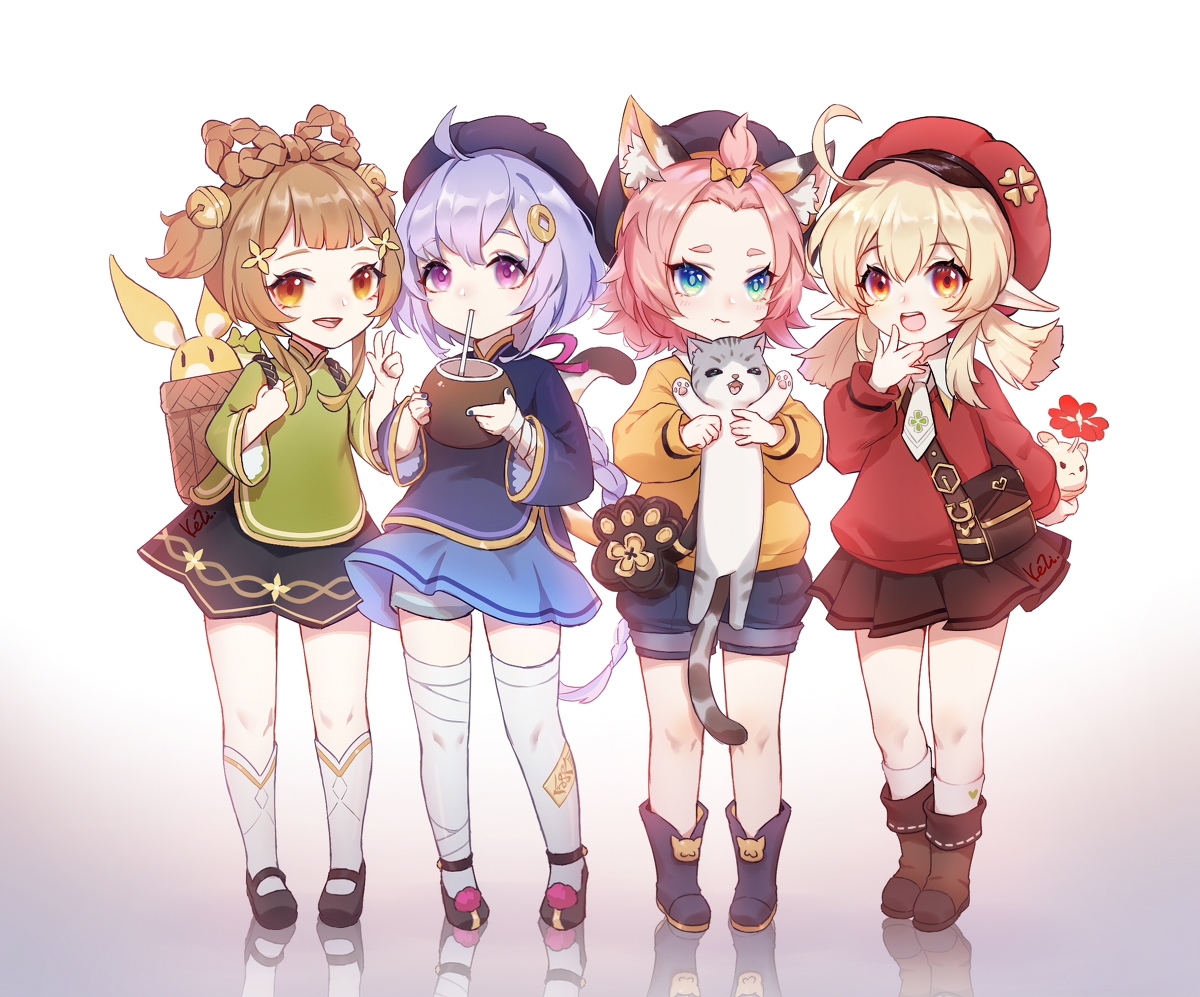 This is a pixiv picture whose title is Teyvat kindergarten.