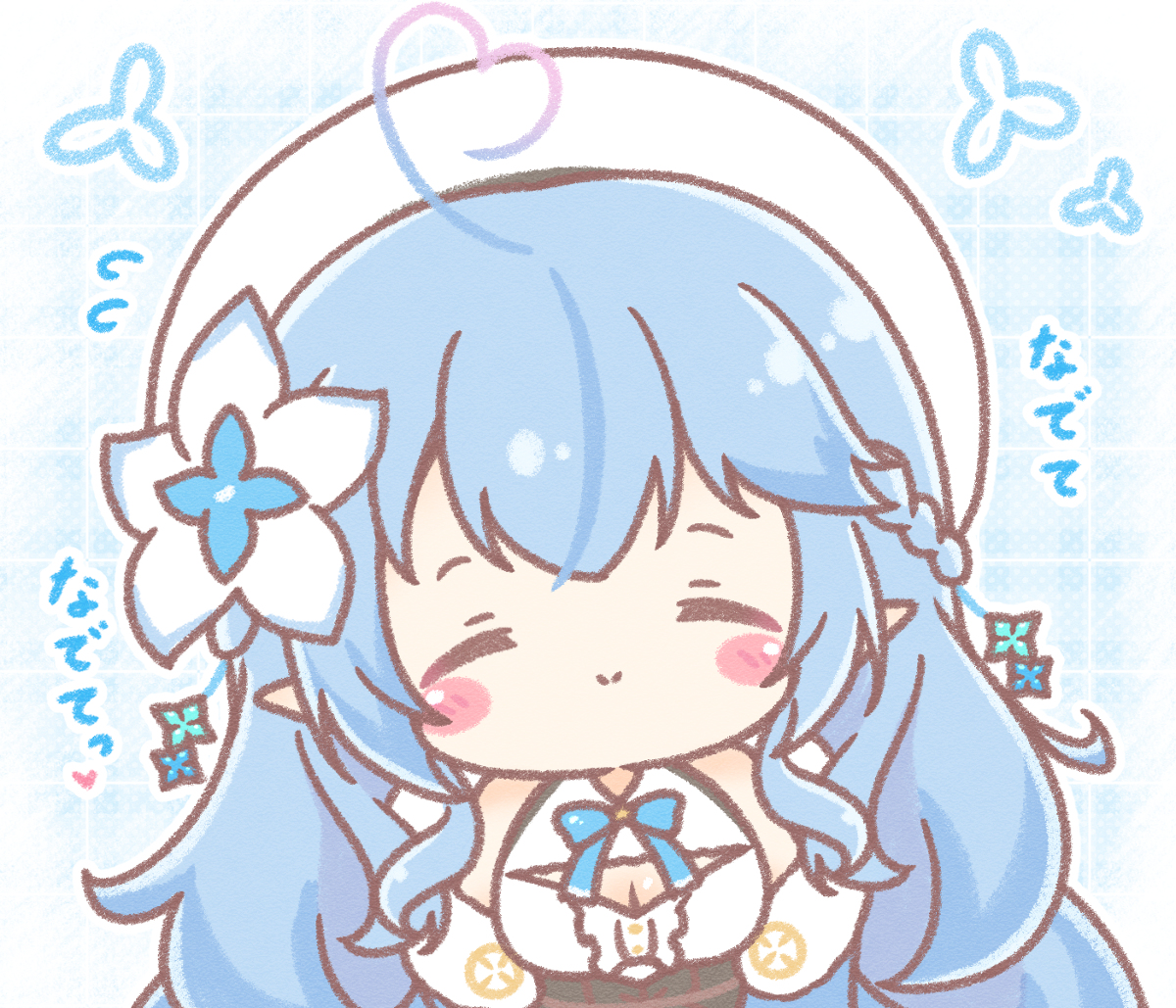 This is a pixiv picture whose title is なでて？.
