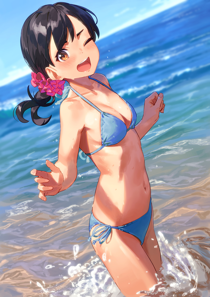 This is a pixiv picture whose title is ビキニちゃん.