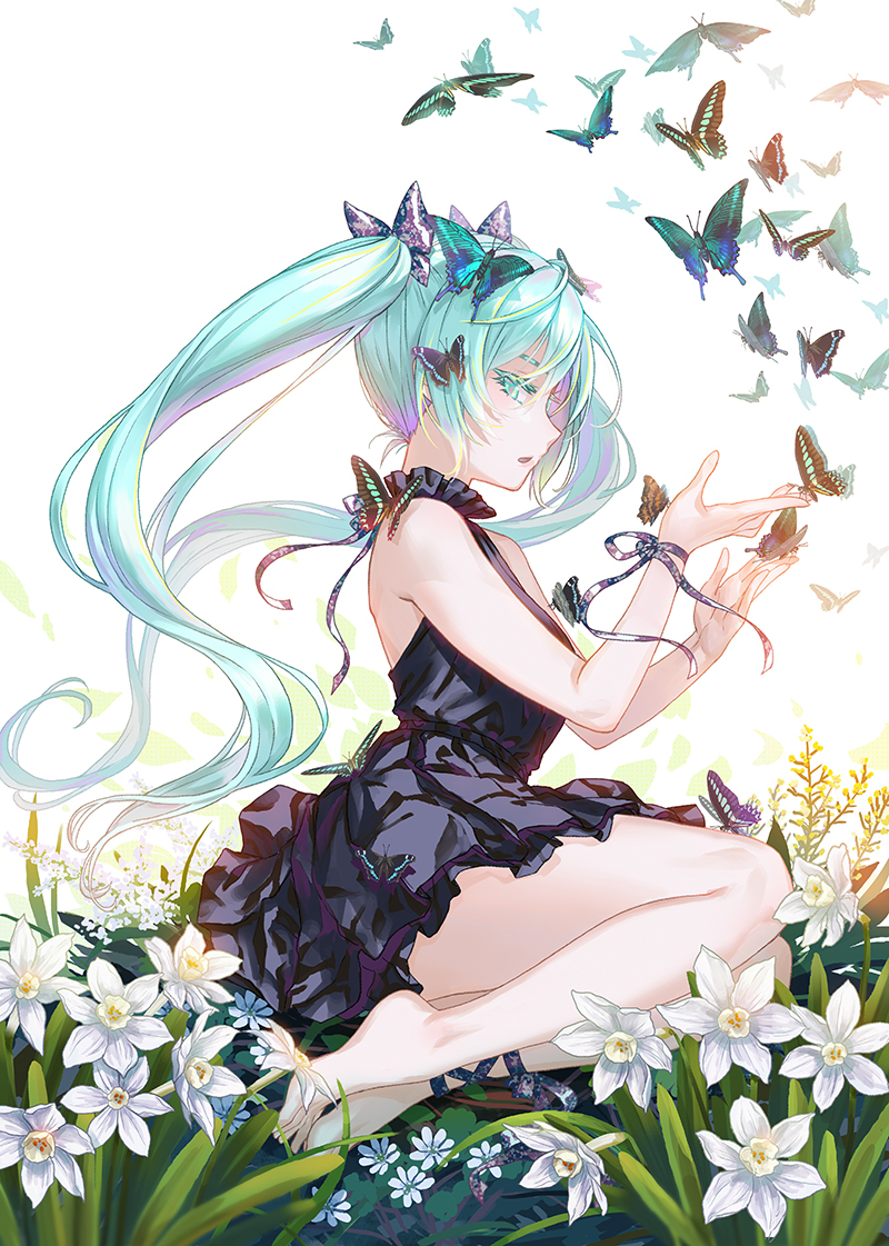 This is a pixiv picture whose title is 初音ミク.