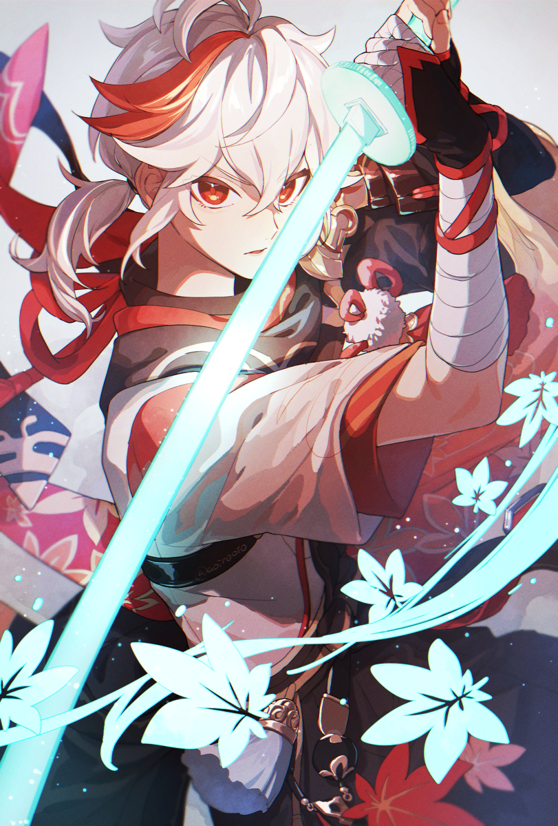 This is a pixiv picture whose title is 楓原万葉.