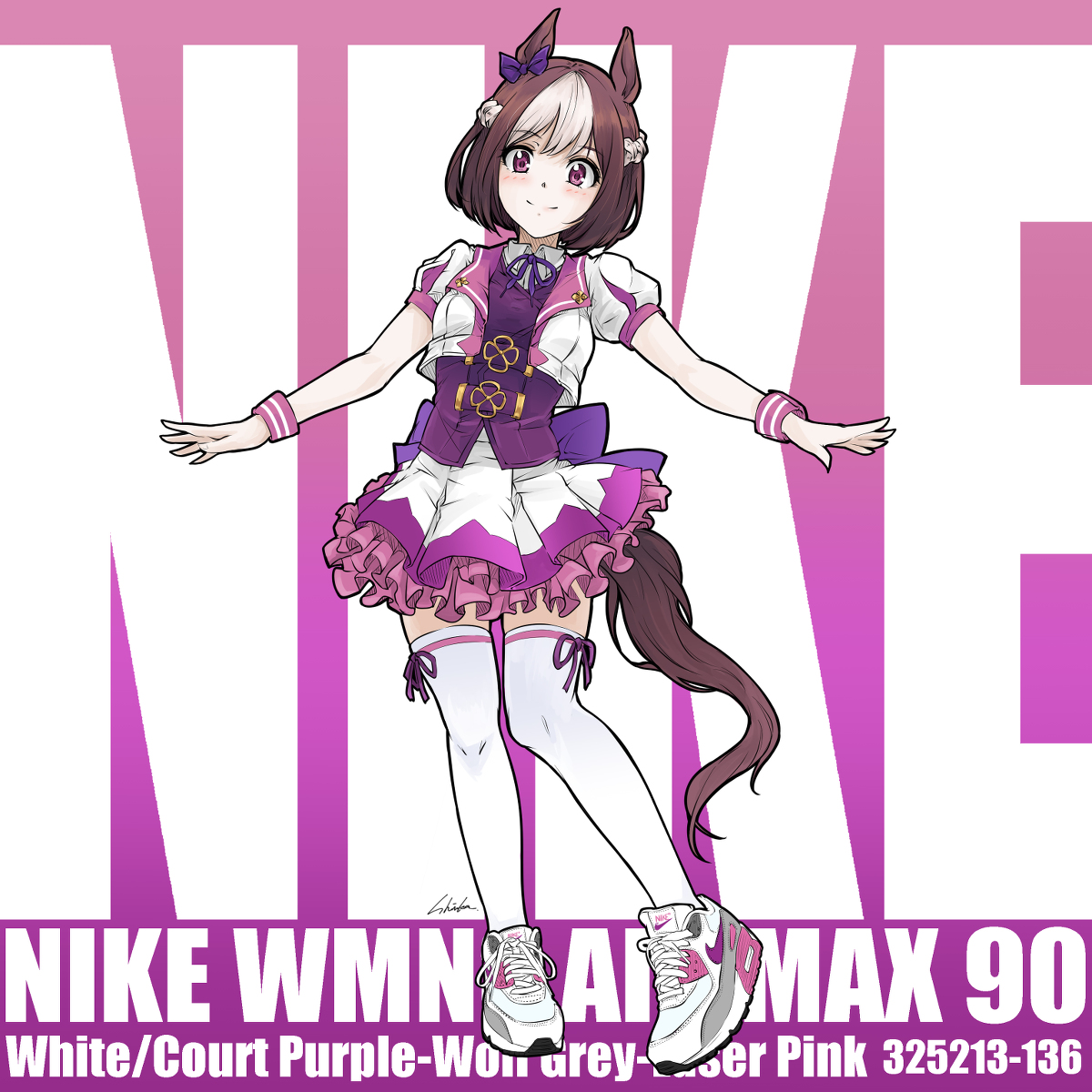 This is a pixiv picture whose title is TEAM SPICA  × NIKE Sneakers.