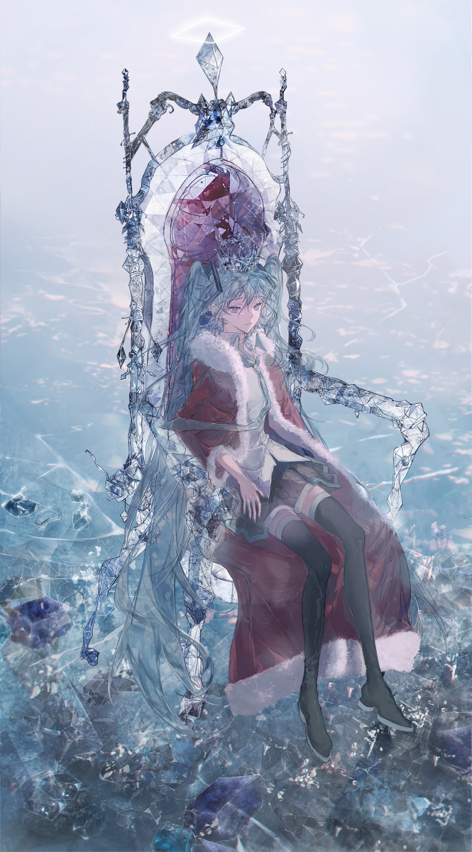 This is a pixiv picture whose title is 氷の王冠.