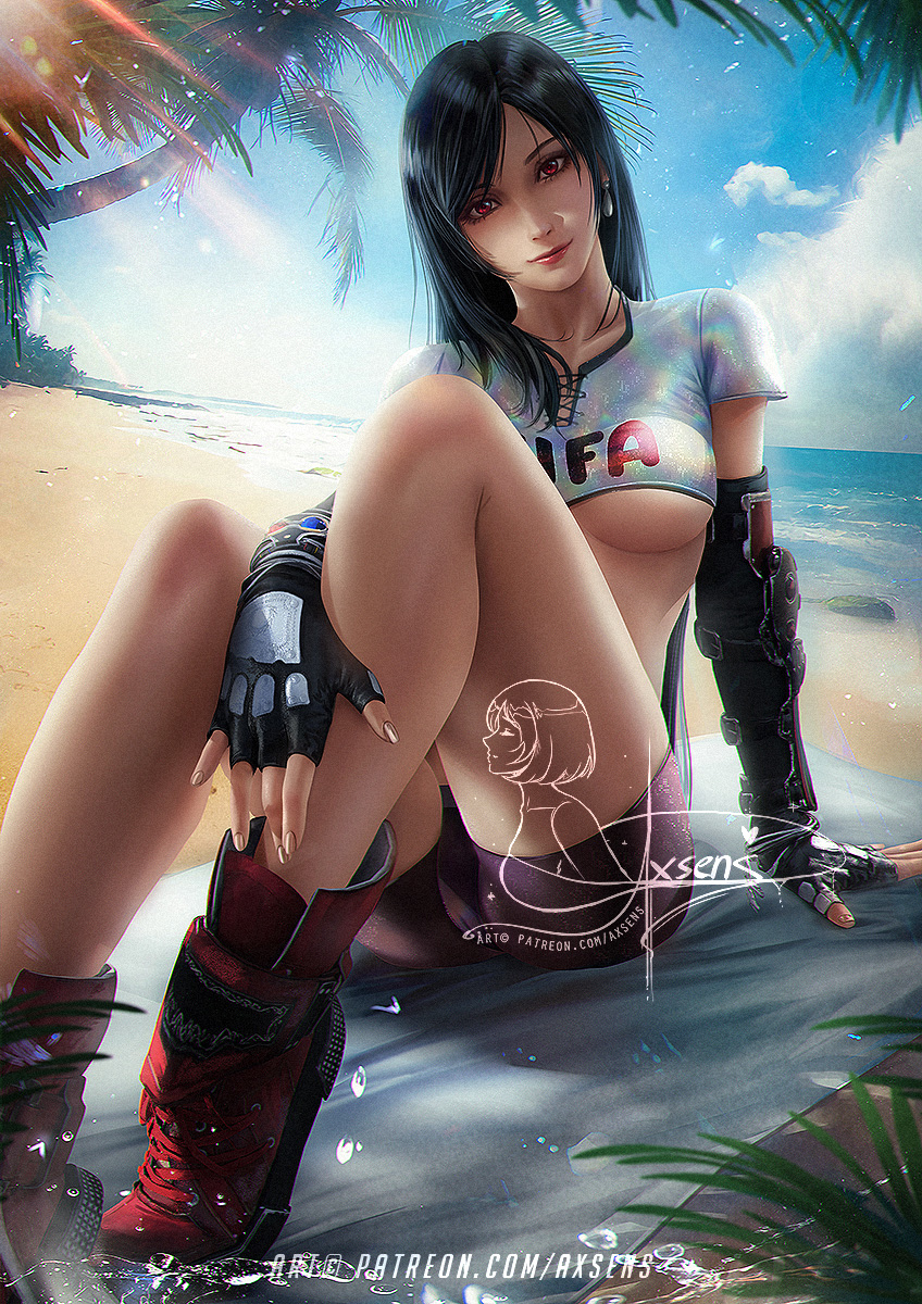 This is a pixiv picture whose title is Summer Tifa / ティファ・ロックハート.