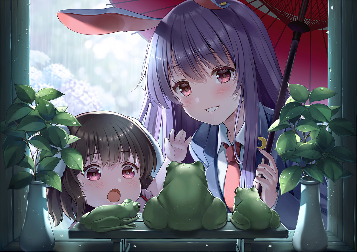 This is a pixiv picture whose title is 幻想郷の梅雨入り.