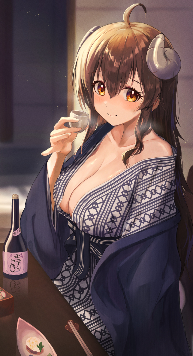 This is a pixiv picture whose title is 銘酒まぞくころし.