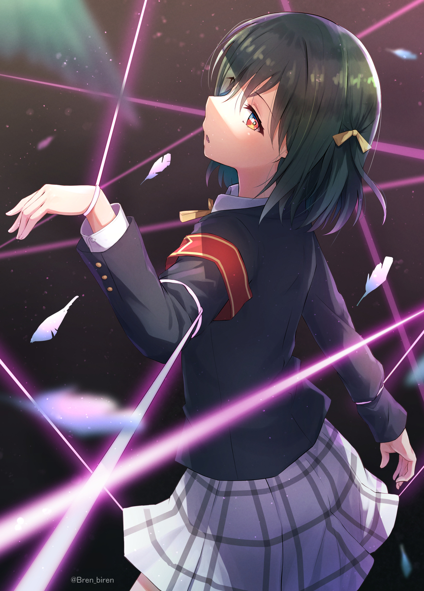 This is a pixiv picture whose title is 翠いカナリア.