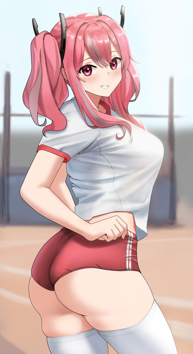 This is a pixiv picture whose title is 体操服を着たブレマートン.
