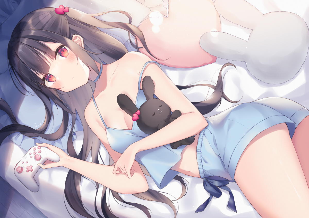 This is a pixiv picture whose title is 🐰.