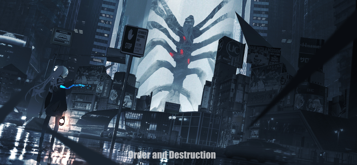 This is a pixiv picture whose title is 【守秘人笔记】 ——白羽联邦  2030.9.