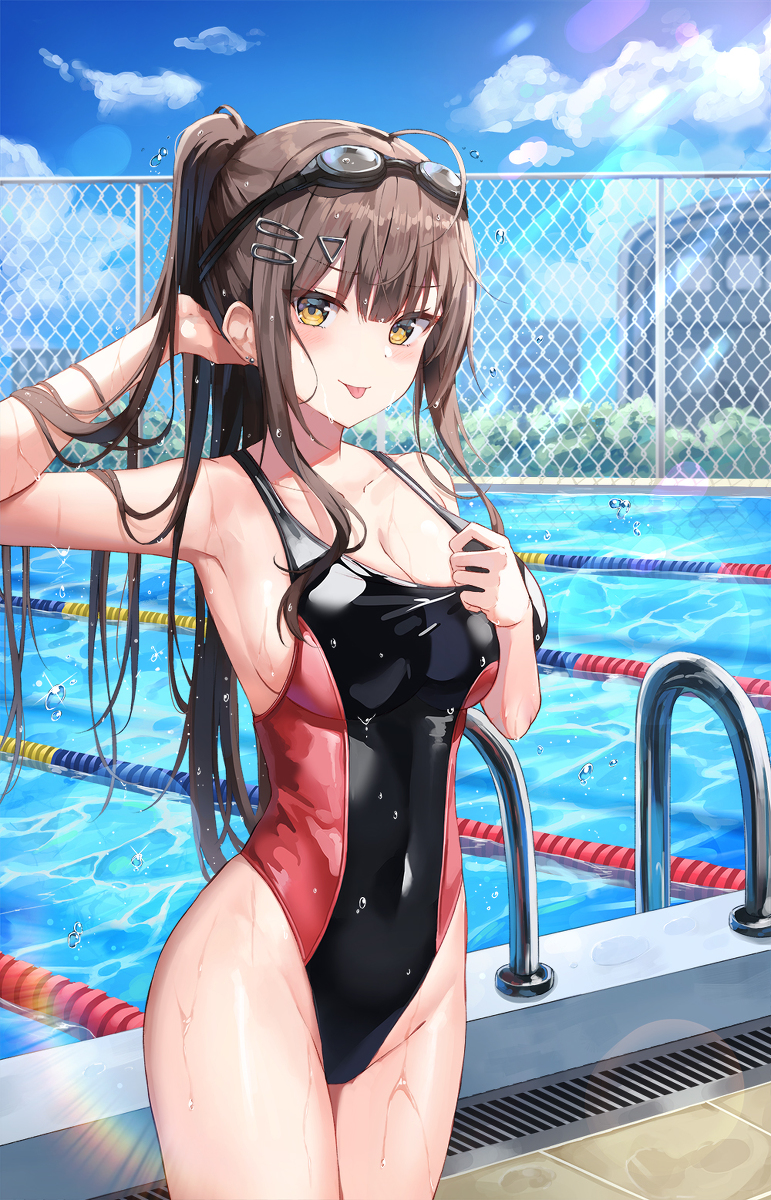 This is a pixiv picture whose title is 水泳部.