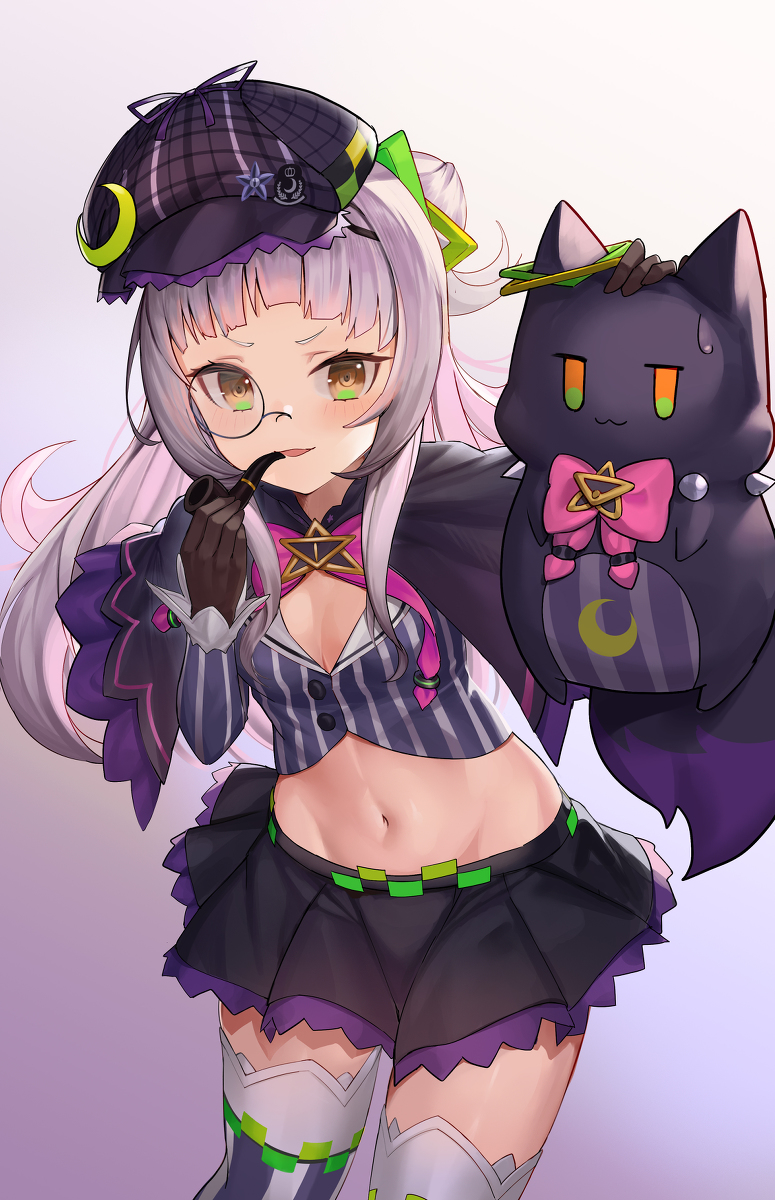 This is a pixiv picture whose title is 名探偵シオンちゃん.