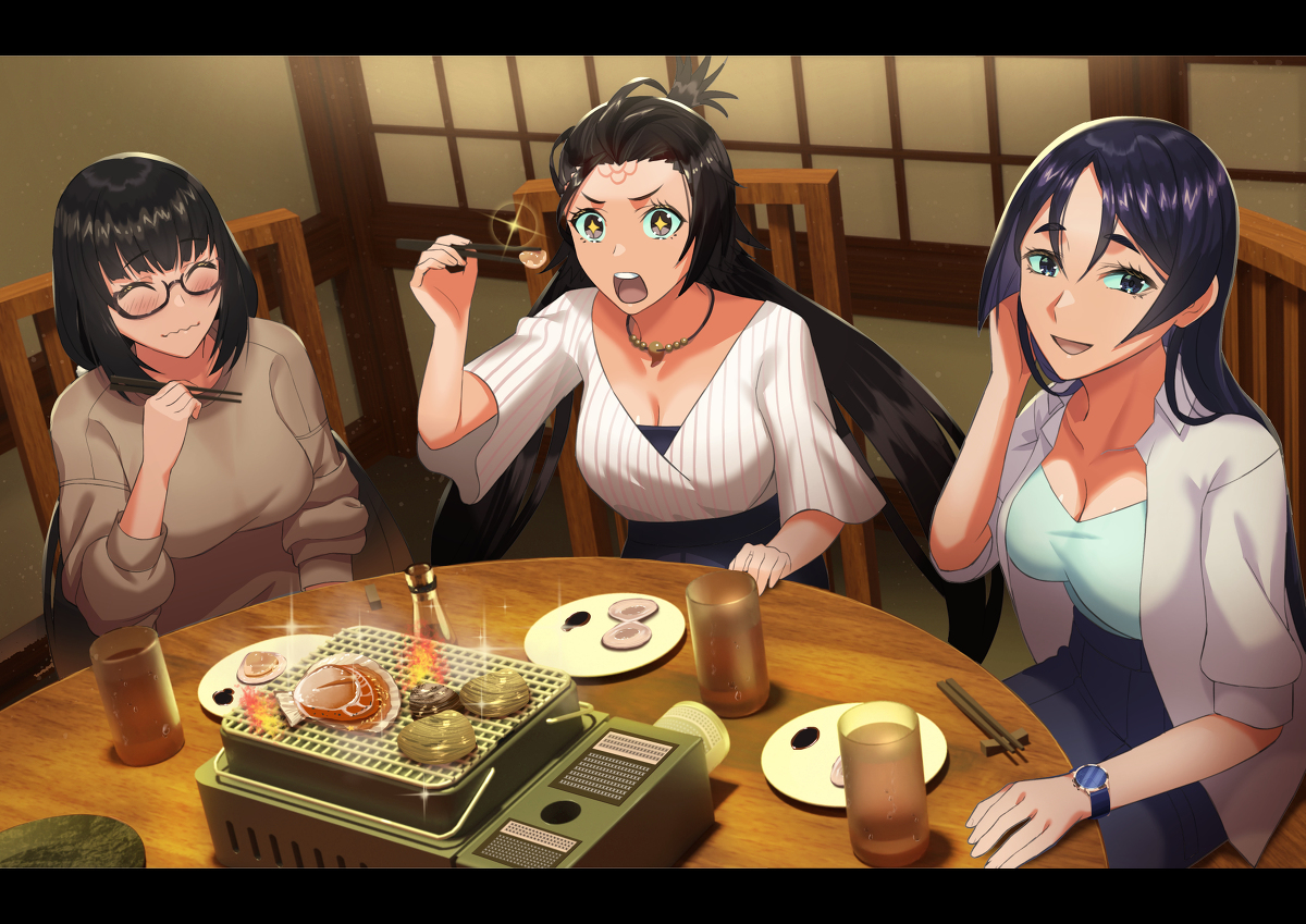 This is a pixiv picture whose title is 日本鯖おつかれ会.