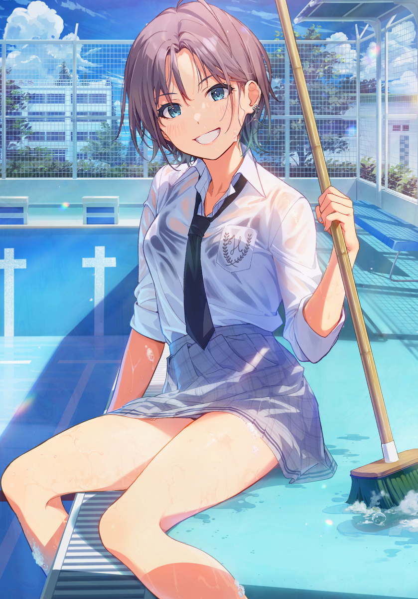 This is a pixiv picture whose title is 夏を迎える.