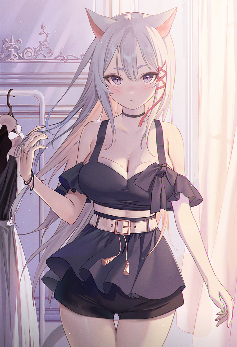 This is a pixiv picture whose title is 猫メイド(6).