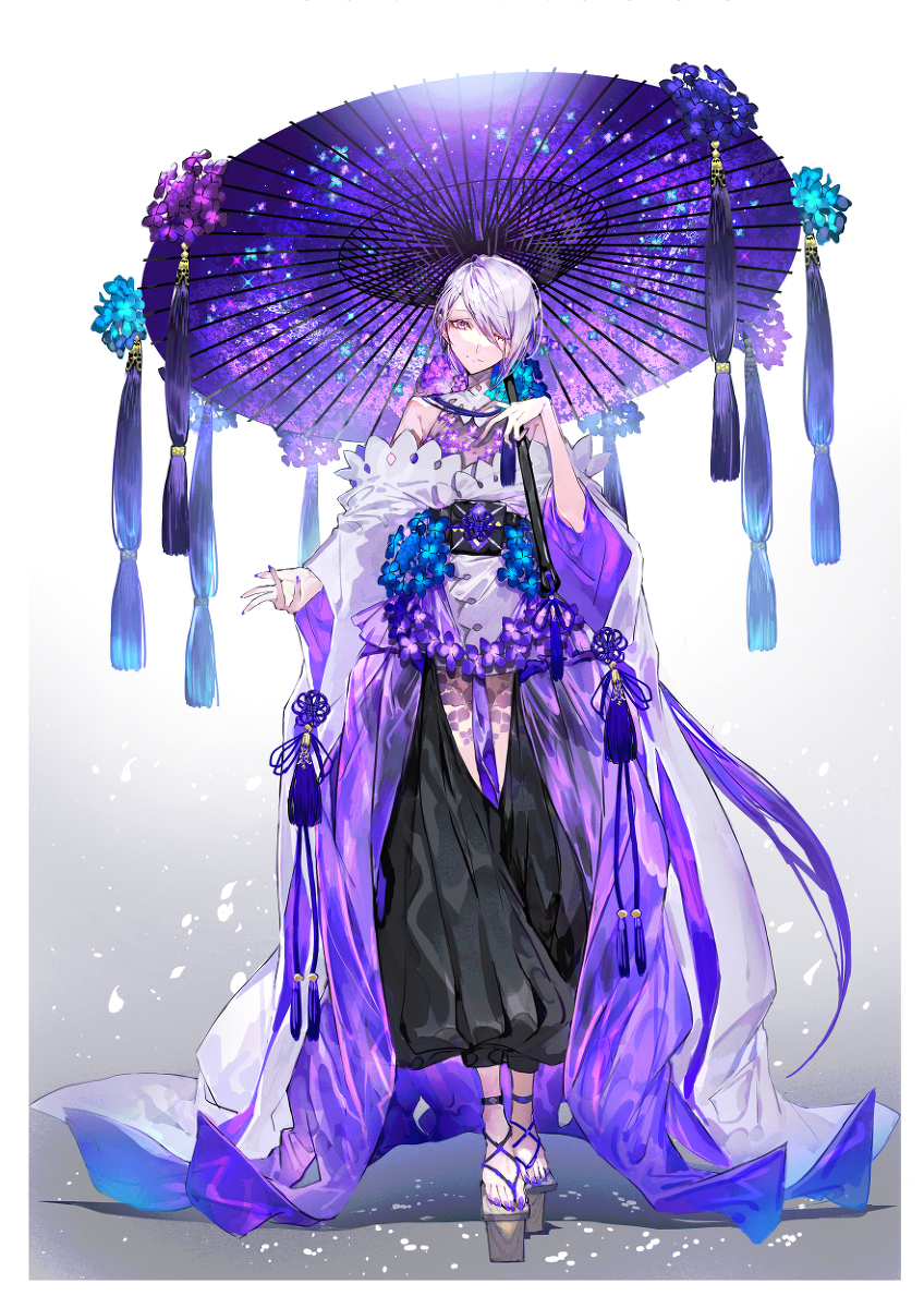 This is a pixiv picture whose title is 紫陽花.