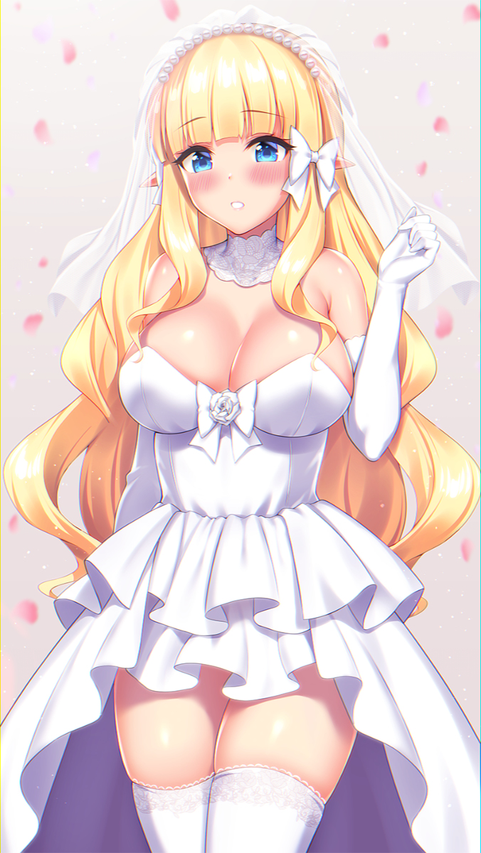 This is a pixiv picture whose title is 花嫁サレン.