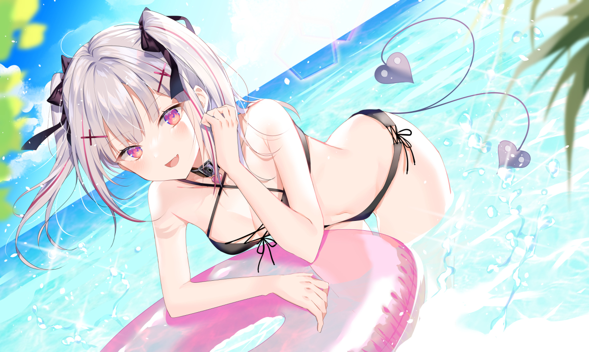 This is a pixiv picture whose title is 水着セナちゃん.