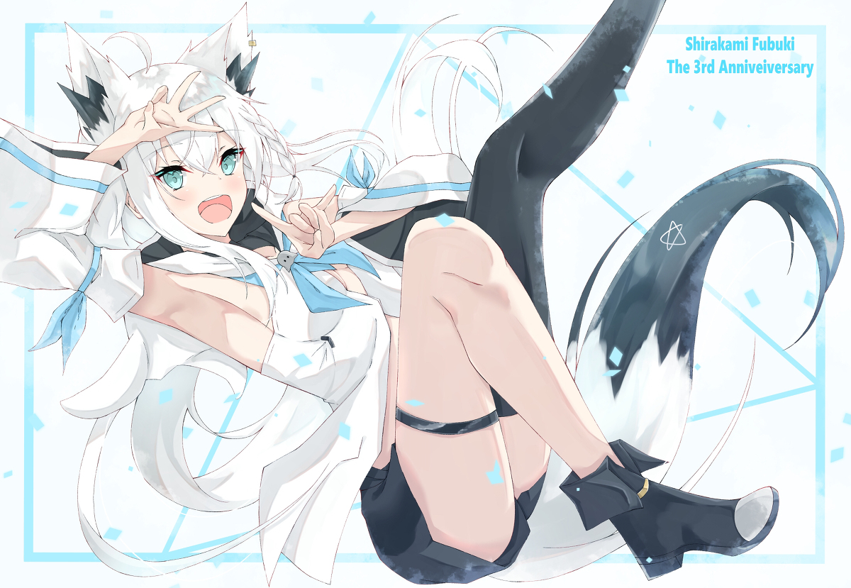 This is a pixiv picture whose title is 3周年イラスト.