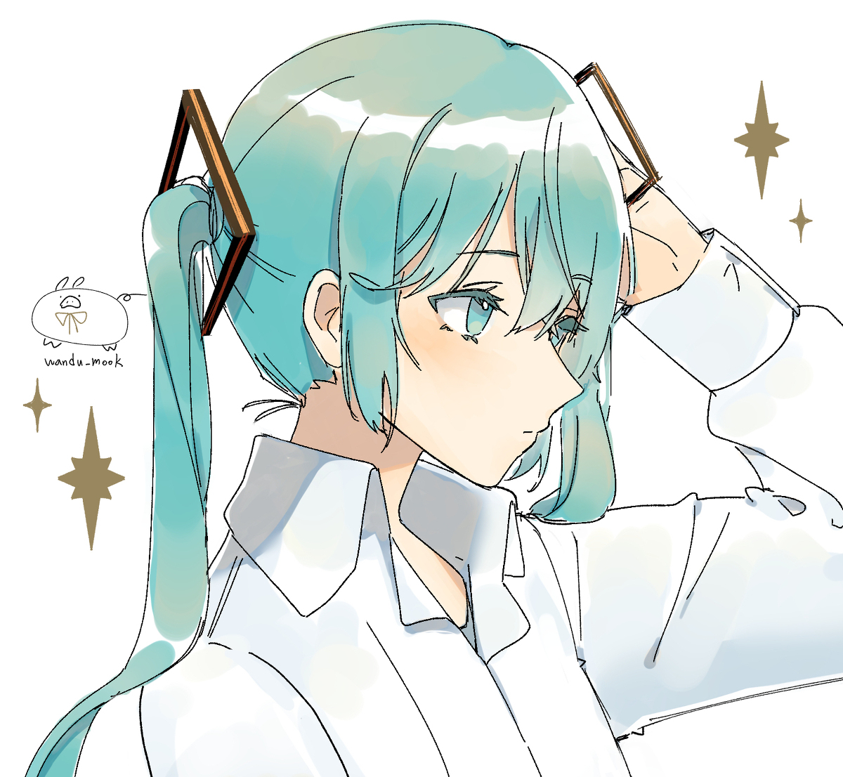 This is a pixiv picture whose title is miku~.