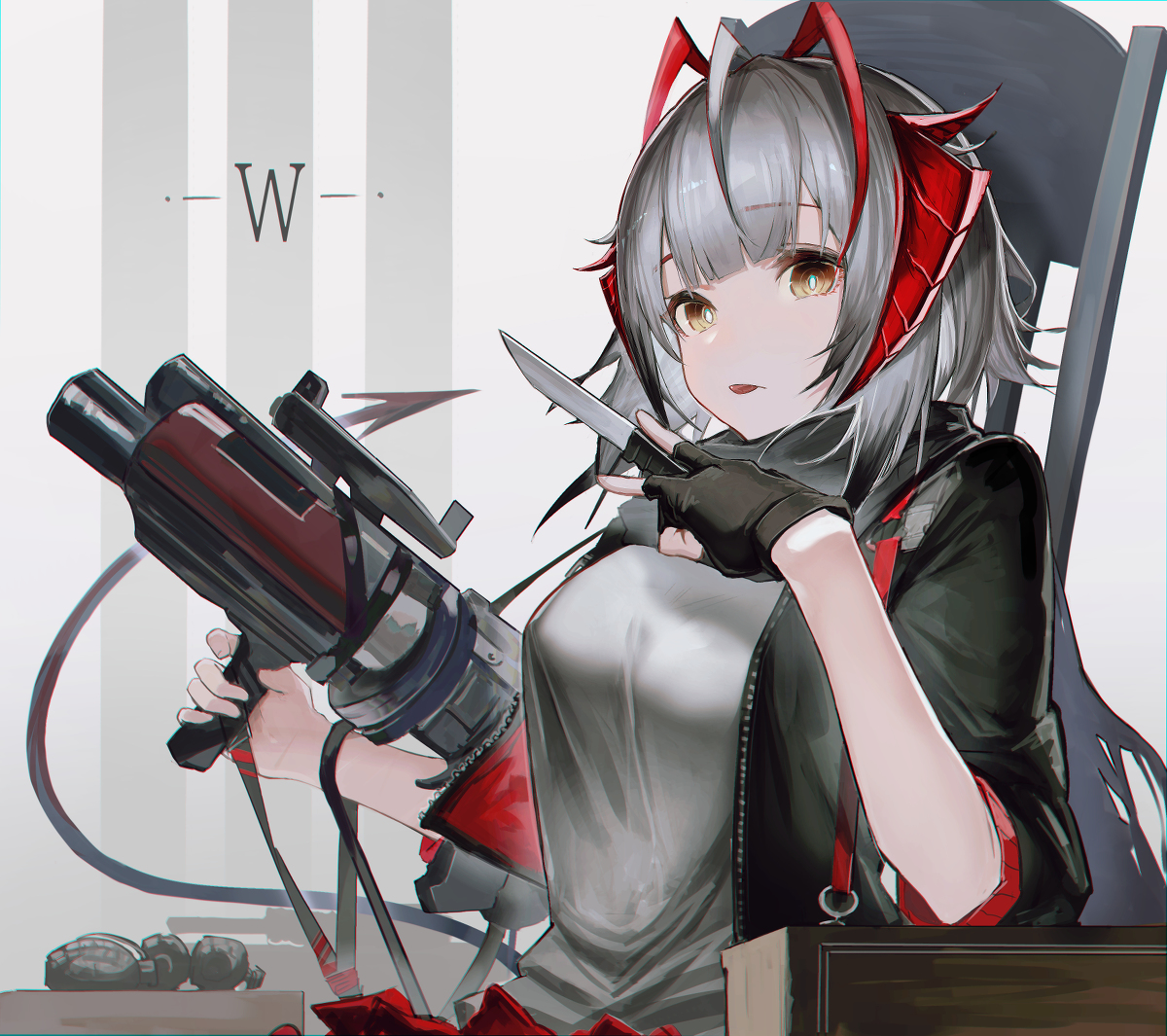 This is a pixiv picture whose title is W.