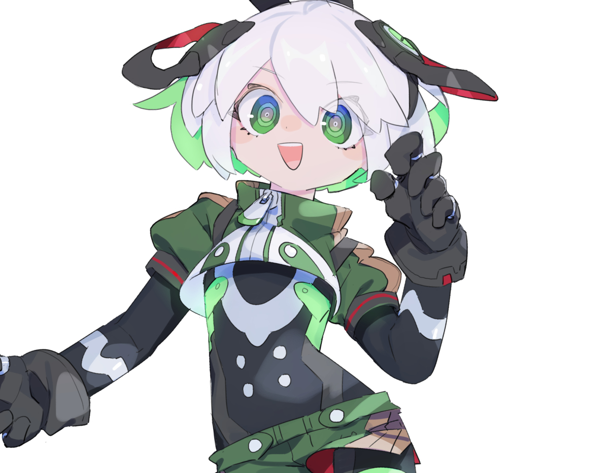 This is a pixiv picture whose title is かわいい緑子ちゃんも見て.