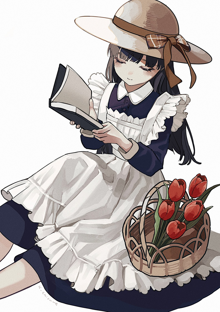 This is a pixiv picture whose title is チューリップとメイド.