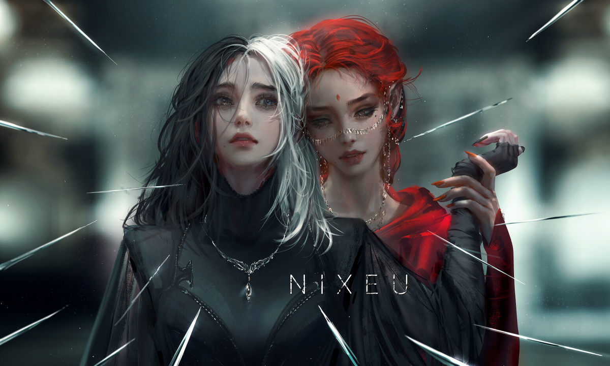 This is a pixiv picture whose title is W H I S P E R.
