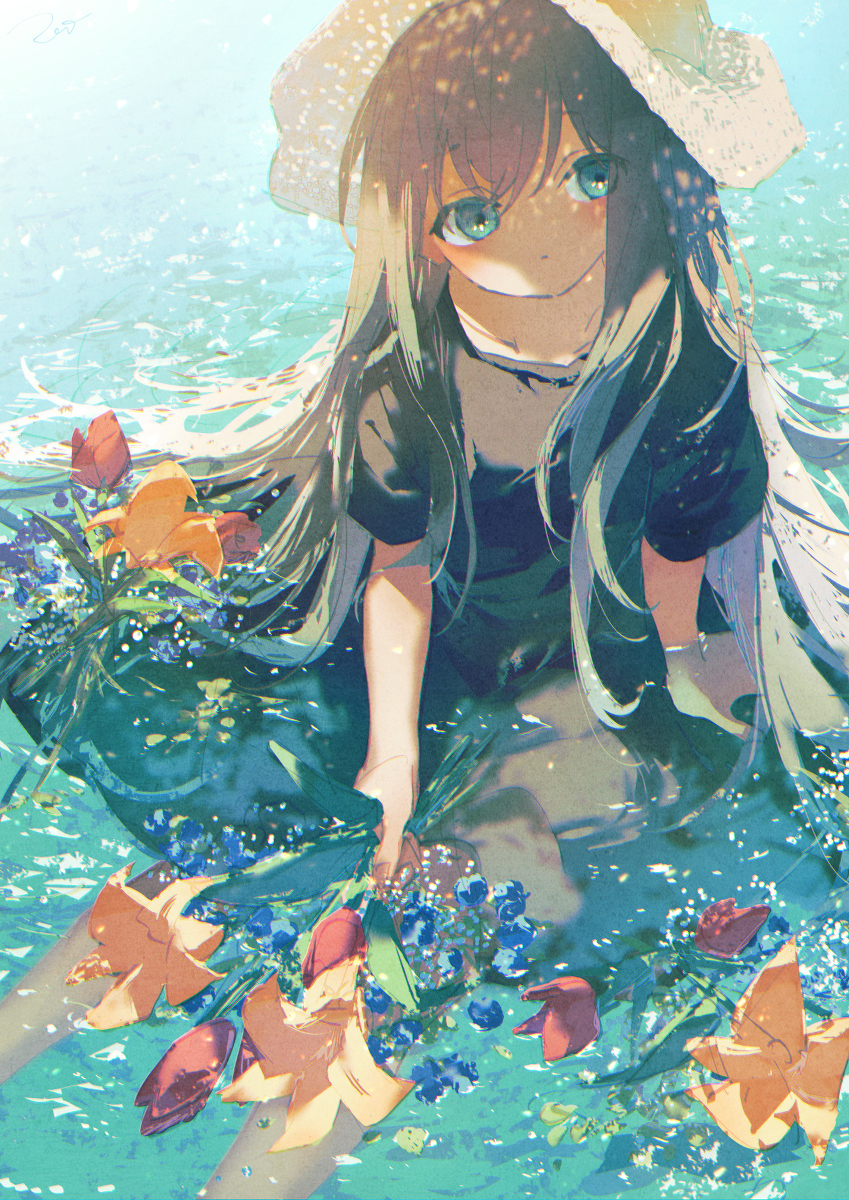 This is a pixiv picture whose title is 水の冷たさがありがたい.