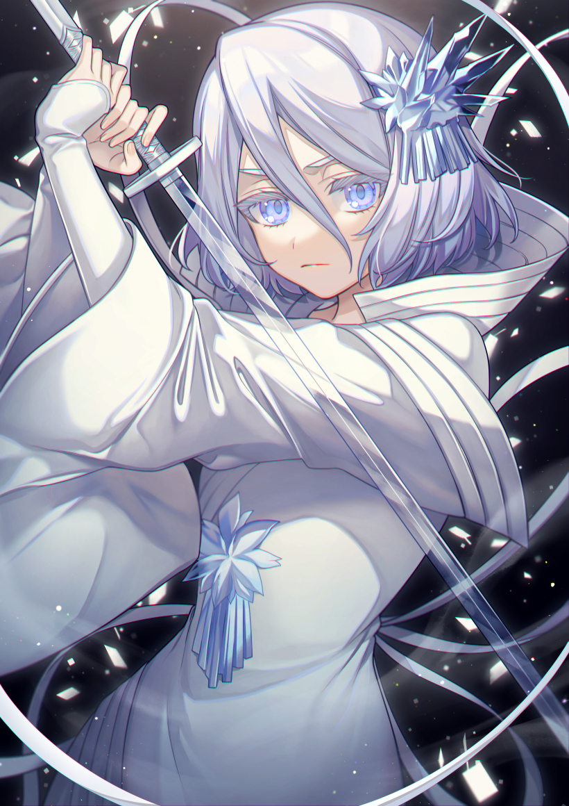This is a pixiv picture whose title is 白霞罸.