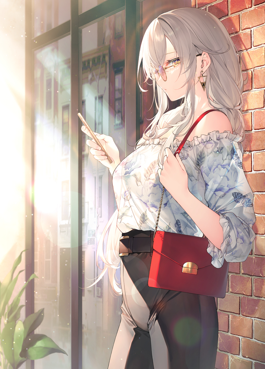 This is a pixiv picture whose title is 待ち合わせ.