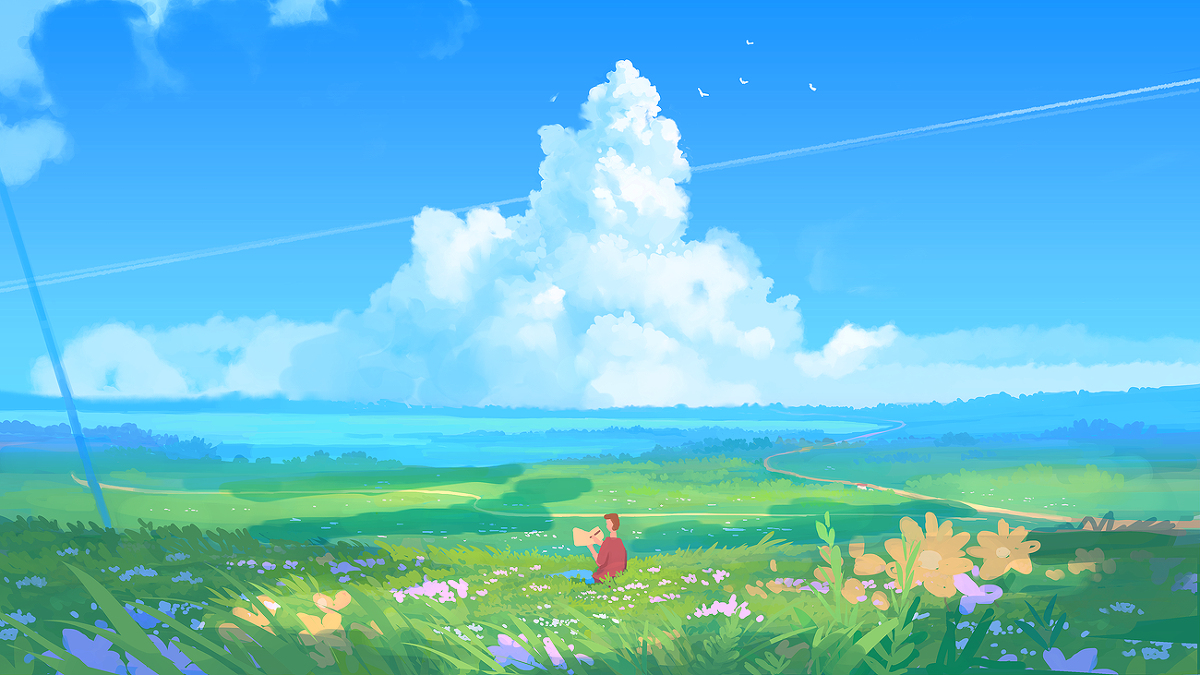 This is a pixiv picture whose title is The Story.