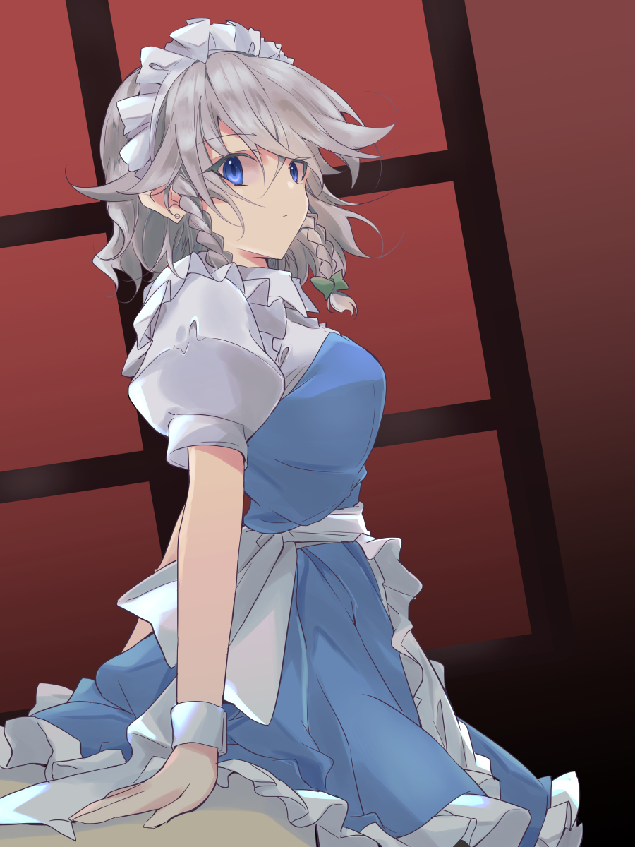 This is a pixiv picture whose title is 咲夜さん.