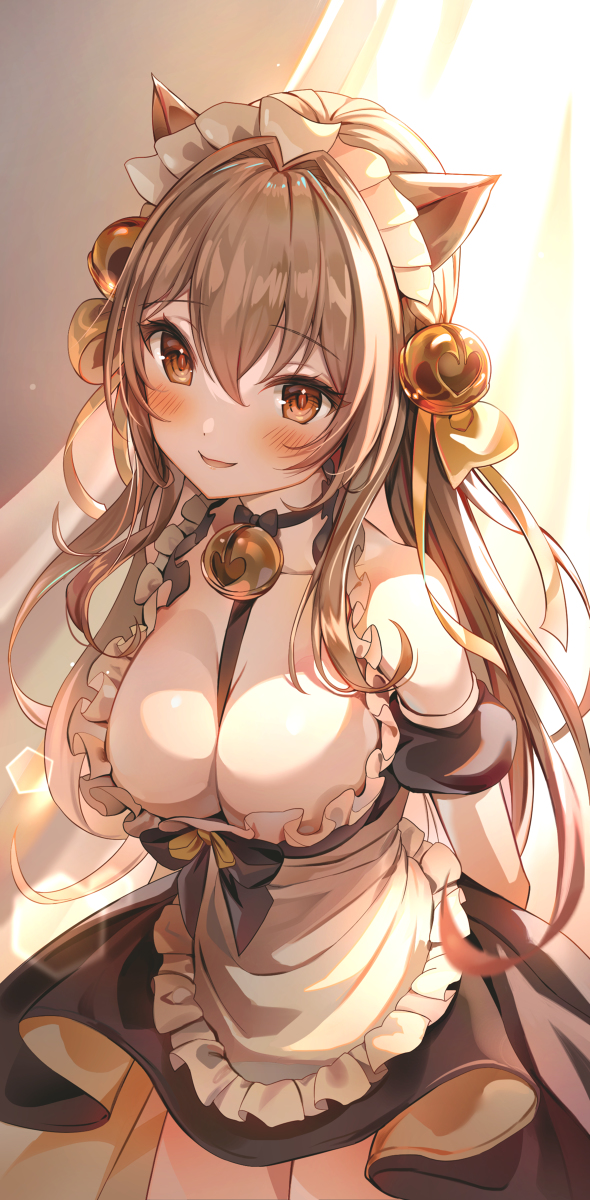 This is a pixiv picture whose title is 猫メイドさん.