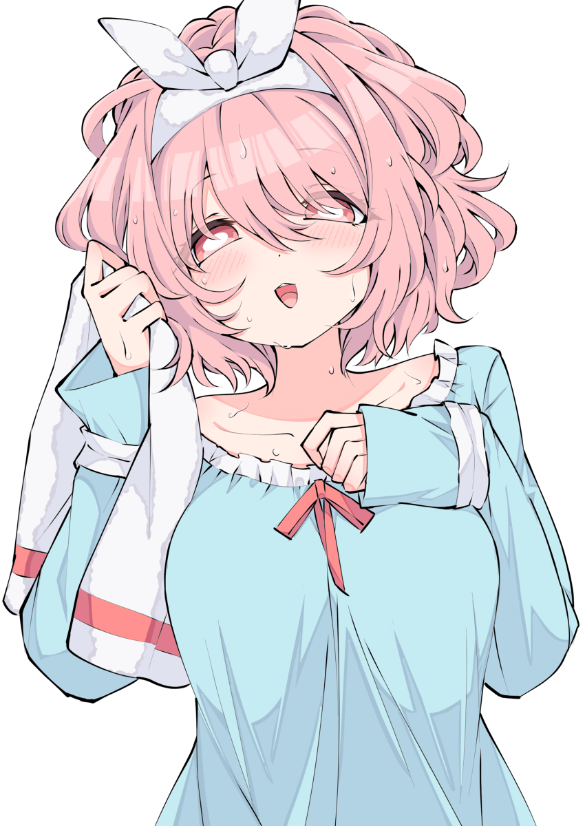 This is a pixiv picture whose title is 湯上り幽々子.