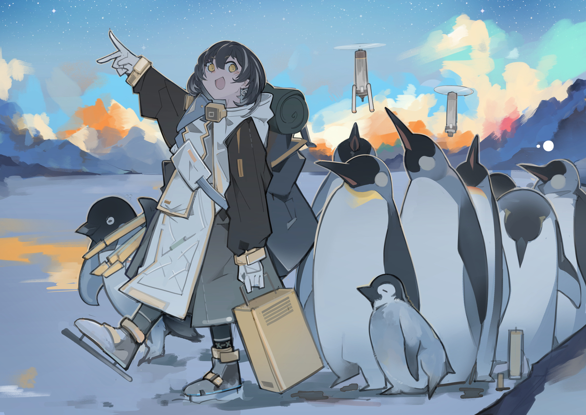 This is a pixiv picture whose title is ペンギン.