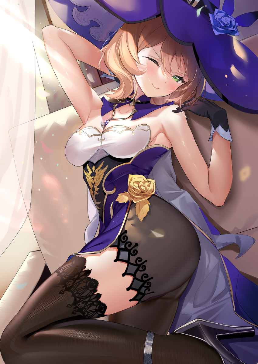 This is a pixiv picture whose title is 丽莎生贺.