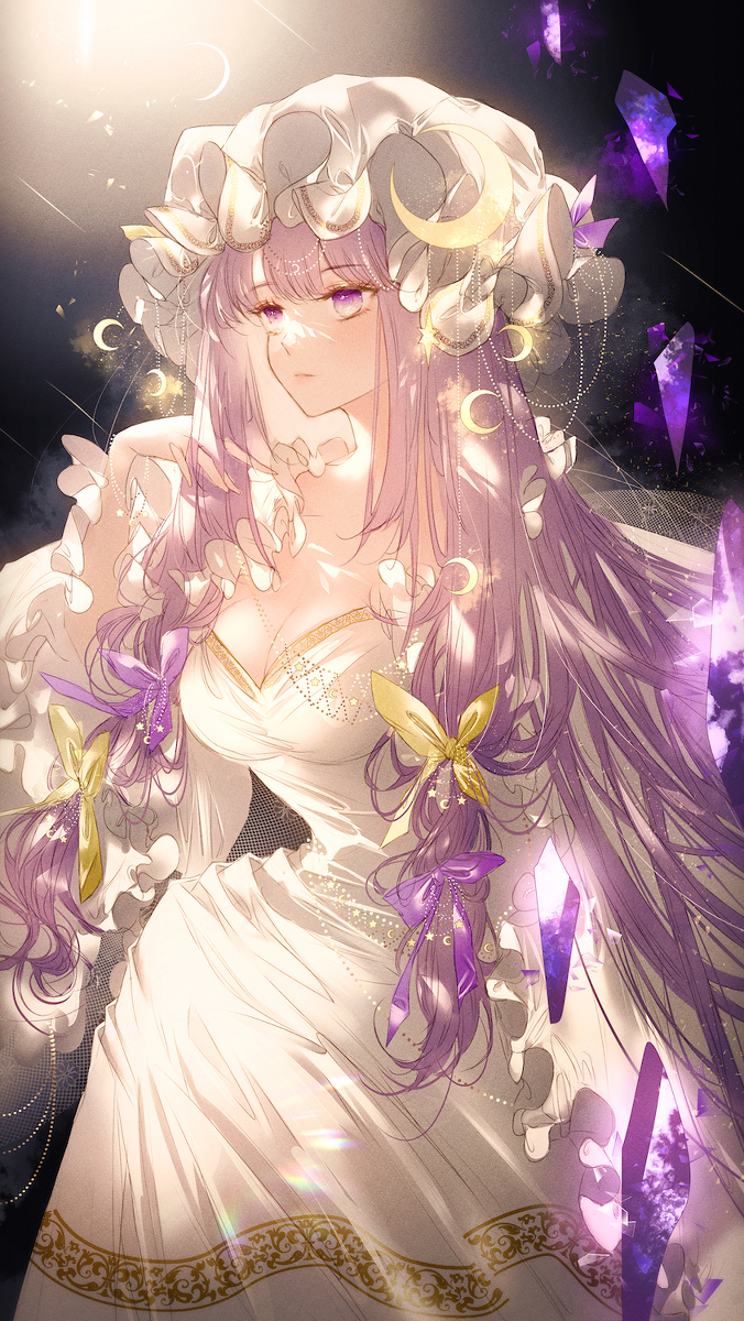 This is a pixiv picture whose title is 女神パチュリー様.
