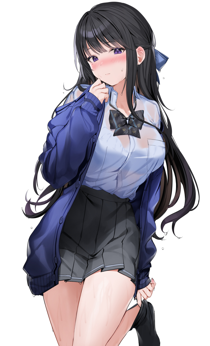 This is a pixiv picture whose title is 梅雨の真面目ちゃん☔.