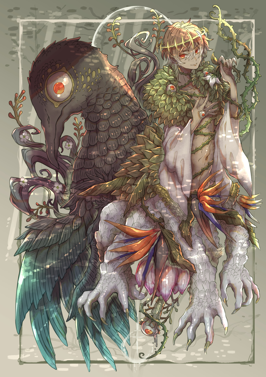 This is a pixiv picture whose title is 森の王.