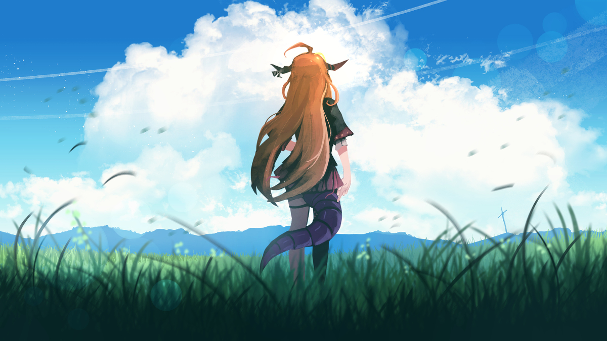 This is a pixiv picture whose title is 頑張って.